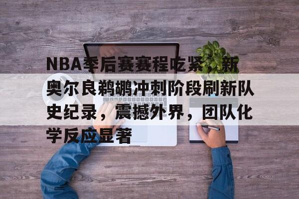 关于NBA季后赛赛程吃紧，新奥尔良鹈鹕冲刺阶段刷新队史纪录，震撼外界，团队化学反应显著的信息-开云官方网站